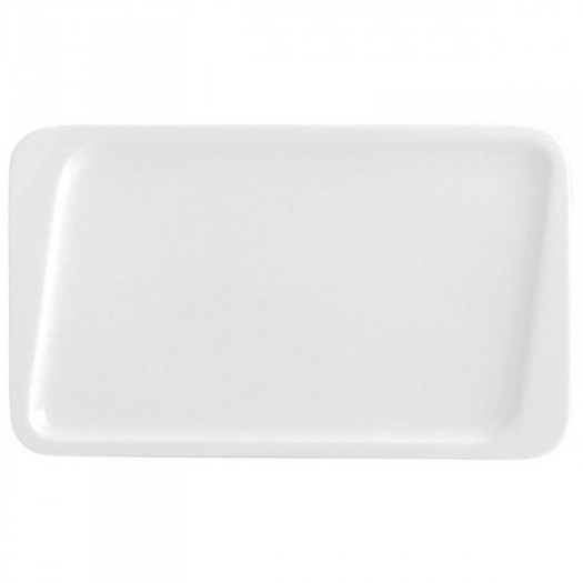 Talerz deserowy Quid Chef Ceramika Biały 25 x 15 cm (6 Sztuk) (Pack 6x)