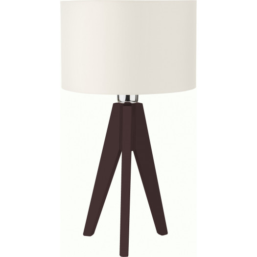 Tk lighting dove 3064 lampa biurowa oprawa stołowa lampka nocna z abażurem 1x60w wenge ecru