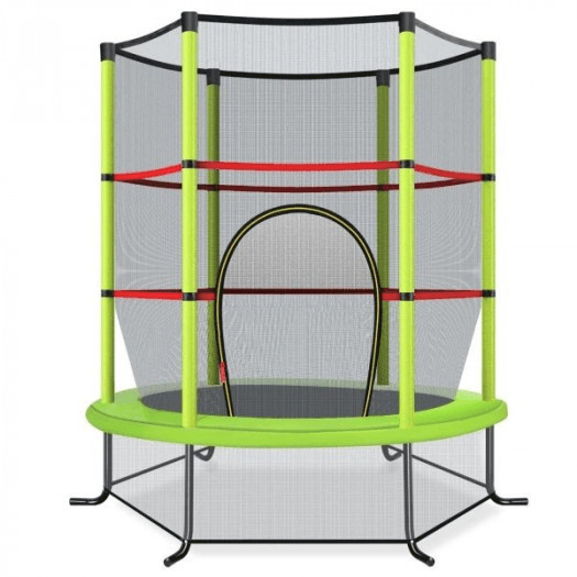 trampolina dla dzieci z siatką i klapą 165 x 165 x 161 cm