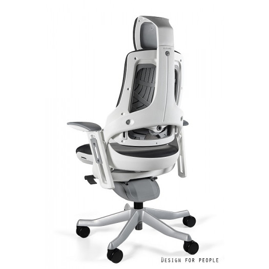 UNIQUE Fotel biurowy WAU biały, skóra naturalna różne kolory (W-609-W-FL) --- OFICJALNY SKLEP Unique