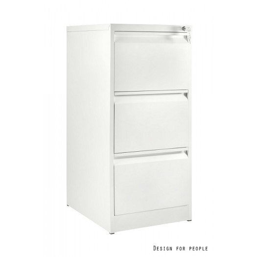 UNIQUE kontener szafka biurowa (XD-001-3D) - 3 szuflady, biały, czarny, szary --- OFICJALNY SKLEP Un
