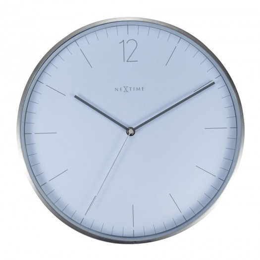 
zegar ścienny (biały) essential silver nextime
