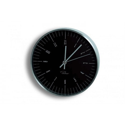 Zegar ścienny czarny 20 cm