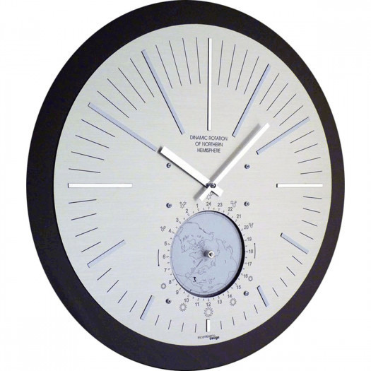 Zegar ścienny hemisphere – dinamico 45 cm z biegunem północnym (120 m)