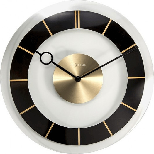 Zegar ścienny retro czarny