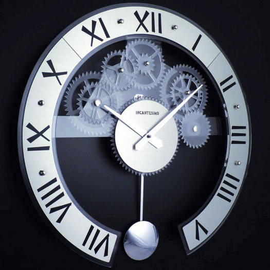Zegar ścienny z wahadłem genius statico 45 cm incantesimo design (134 m)