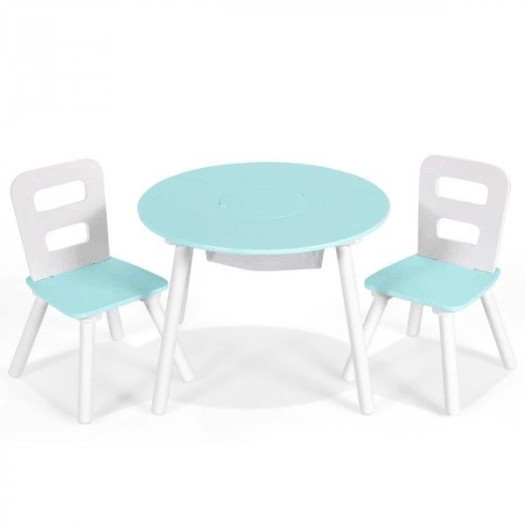 zestaw mebli dla dzieci stół  i 2 krzesła