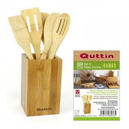 Zestaw przyrządów kuchennych Quttin Bambus (5 Pcs)