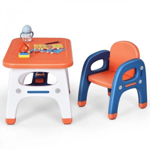 zestaw stolik i krzesełko dla dzieci w kształcie dinozaura