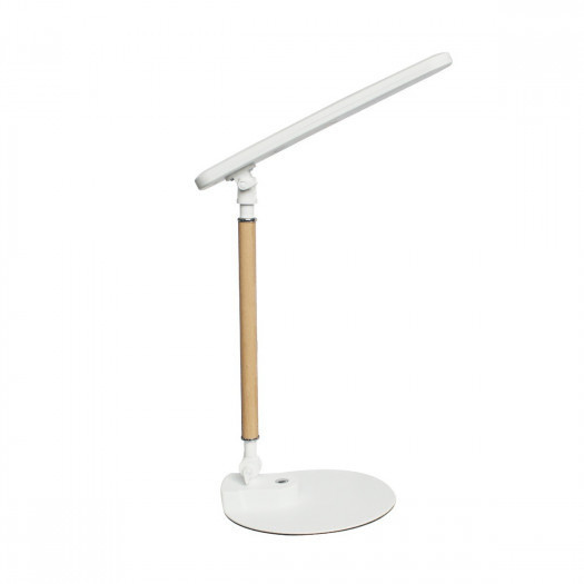 Zuma line h1832 lampa biurkowa led biały drewno