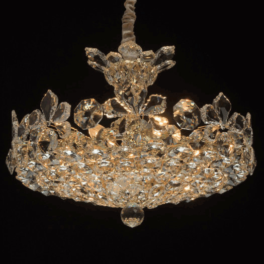Żyrandol glamour laura kryształowy, złoty mw-light crystal (345011508)